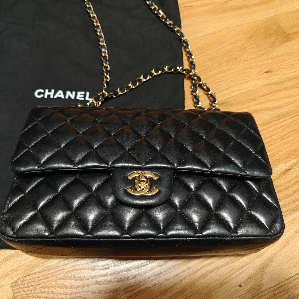 Chanel Double Flap Medium In Lambskin